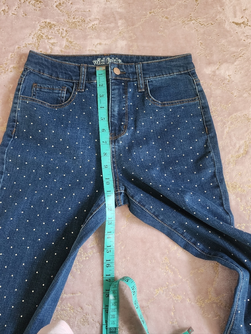 WILD FABLE | Women’s Embellished Jeans - Sparkle Detail - Picture 13 of 16